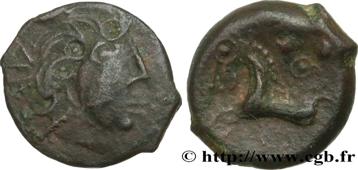 GALLIA BELGICA - REMI (Area of Reims) Bronze au cheval et aux annelets AU