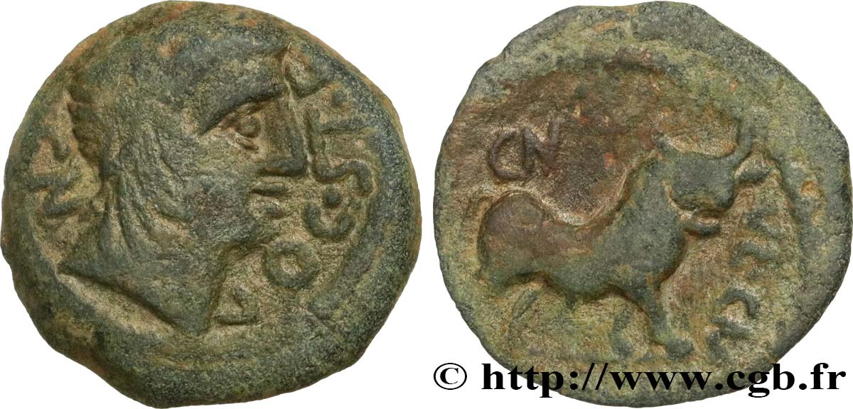 HISPANIA - IBERICO - CASTULO/KASTILO (Province de Jaen/Calzona) Bronze au taureau ou semis MBC+/MBC