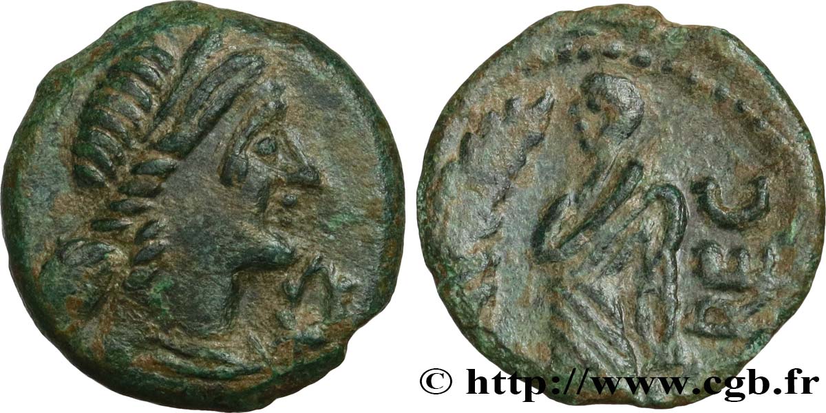 GALLIA - SUDOVESTE DE GALLIA - VOLCÆ ARECOMICI (Regione di Nima) Bronze au Démos, VOLCAE AREC q.SPL