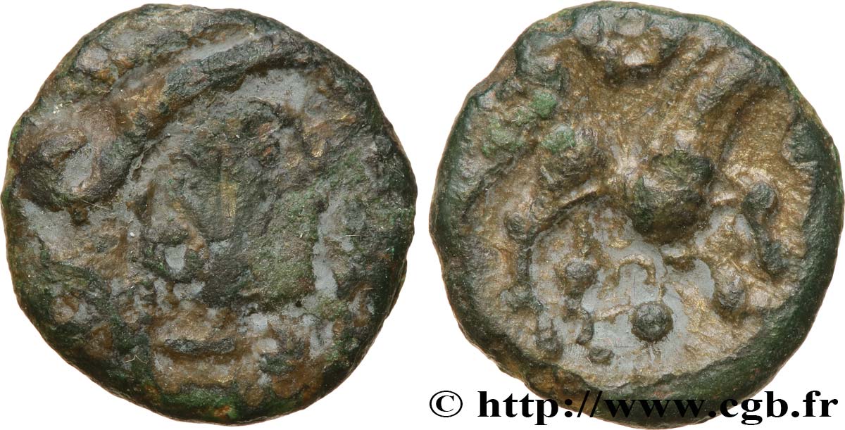 AMBIANI (Area of Amiens) Bronze au cheval, BN 8432 VF/XF