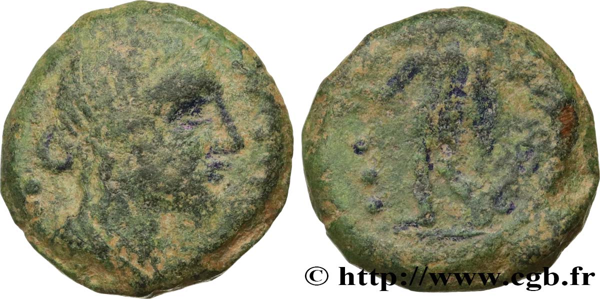 HISPANIA - CORDUBA (Province of Cordoue) Demie unité de bronze ou quadrans q.BB