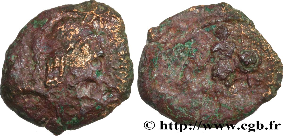 GALLIA - ARVERNI (Regione di Clermont-Ferrand) Bronze EPAD, au guerrier MB