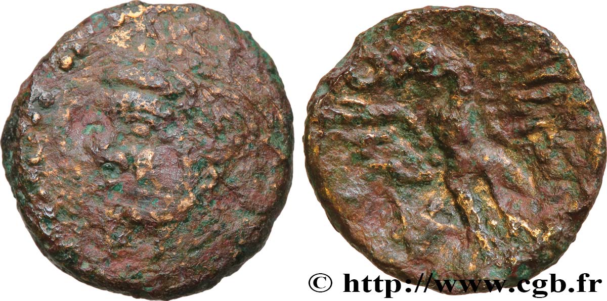 GALLIA - BITURIGES CUBI (Area of Bourges) Bronze VANDIINOS à l’aigle VF