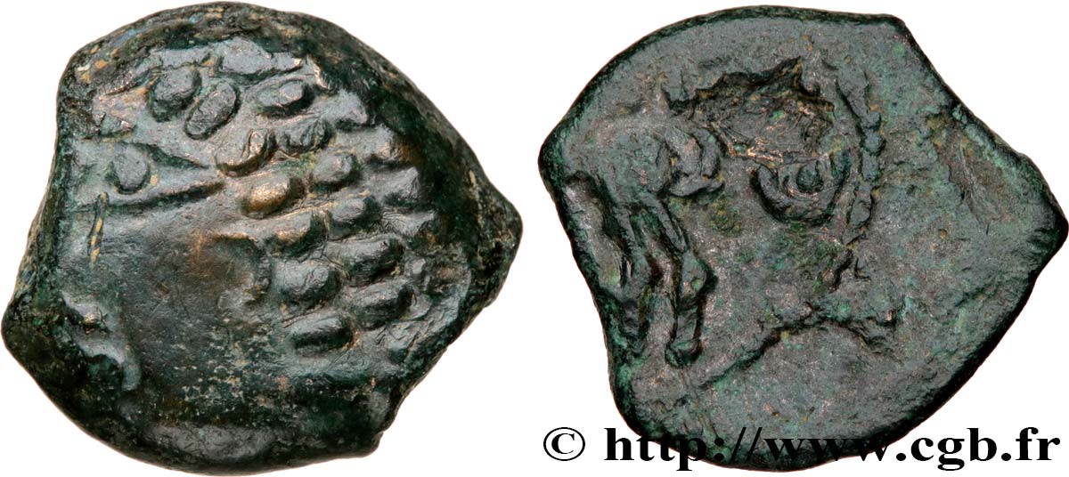 GALLIA BELGICA LINGONES (Regione di Langres) Bronze EKPITO q.SPL/BB