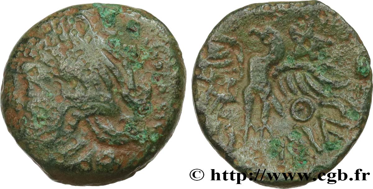 GALLIA - BITURIGES CUBI (Región de Bourges) Bronze VANDIINOS à l’aigle BC/BC+