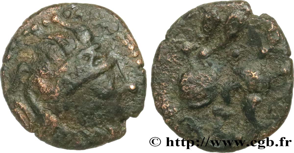 CELTI DEL DANUVIO - PANNONIA Drachme en bronze type “Kapostal” q.BB