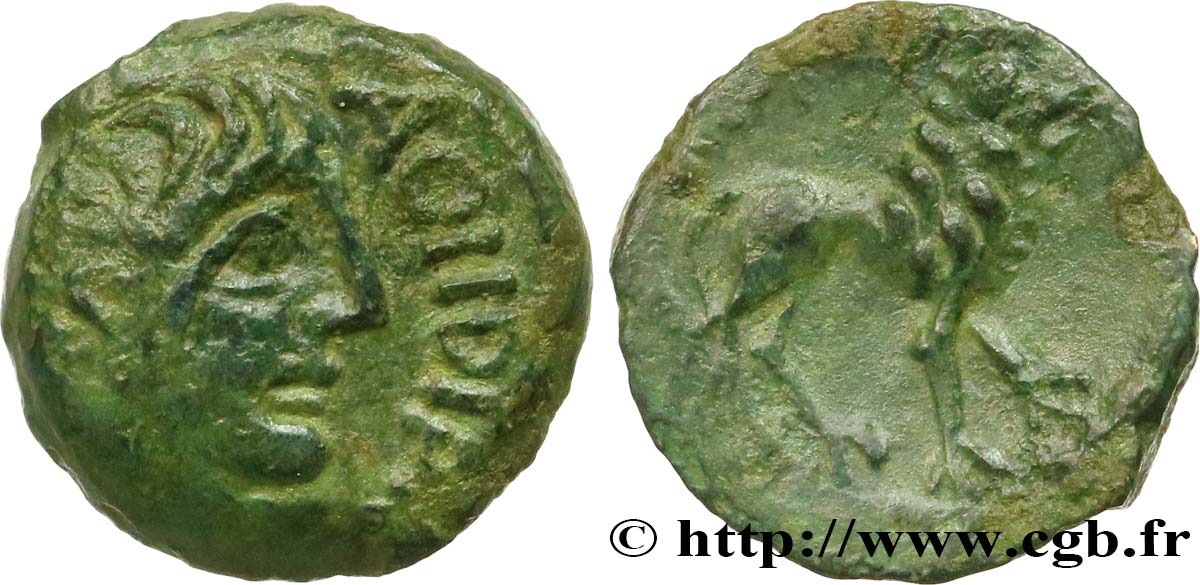 REMI / CARNUTES, Unspecified Bronze AOIIDIACI / A.HIR.IMP au lion AU