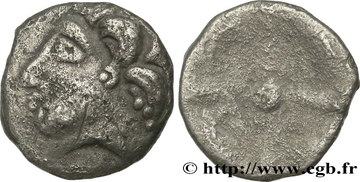 GALLIA - SOUTH WESTERN GAUL - LONGOSTALETES (Area of Narbonne) Drachme “au style languedocien”, S. 285 VF/F