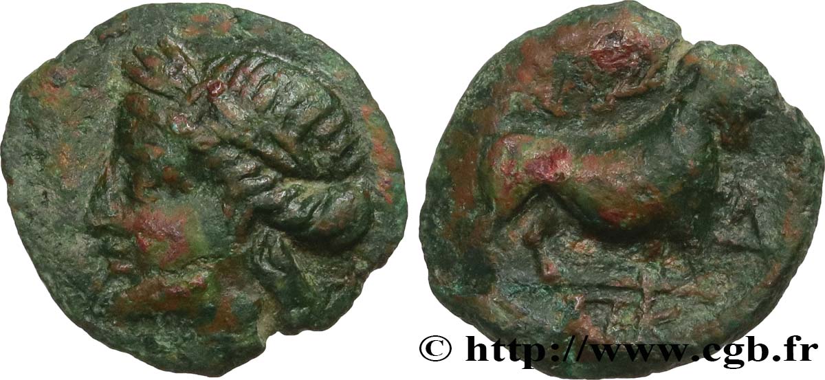 MASSALIA - MARSEILLES Bronze au taureau passant (hémiobole) AU