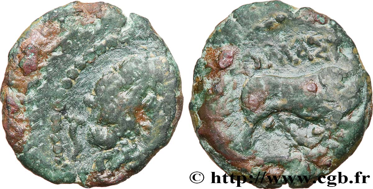 MASSALIEN - MARSEILLES Bronze au taureau (hémiobole ?) fSS