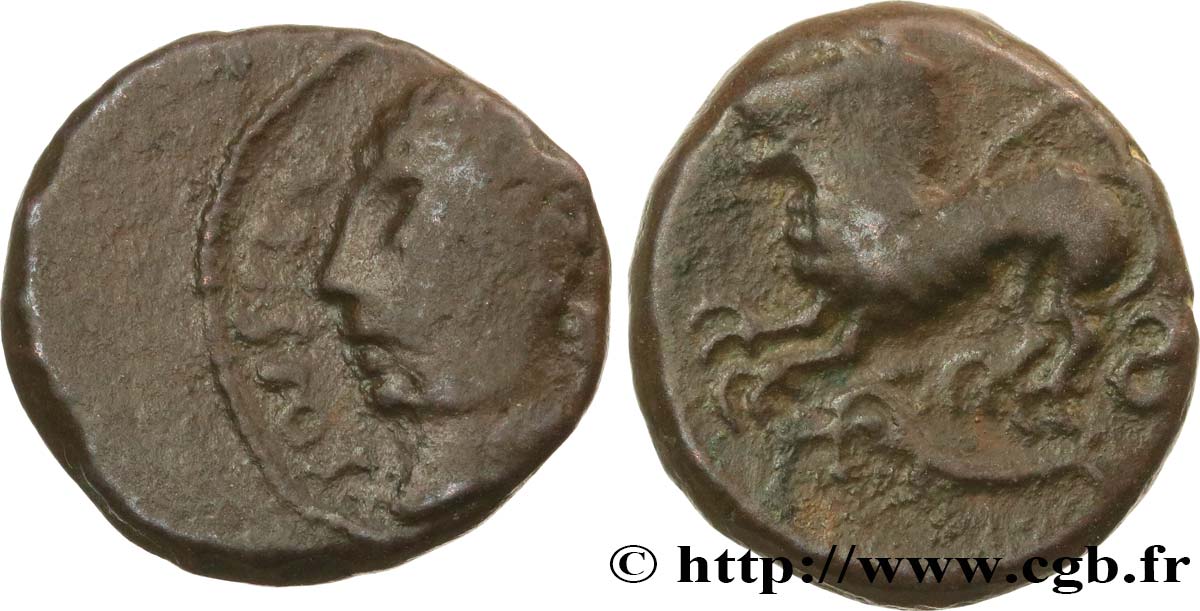 GALLIA BELGICA - REMI (Area of Reims) Bronze ATISIOS REMOS, classe III XF