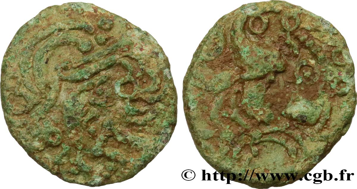 GALLIA - BELGICA - BELLOVACI (Regione di Beauvais) Bronze au coq, “type d’Hallencourt” q.BB