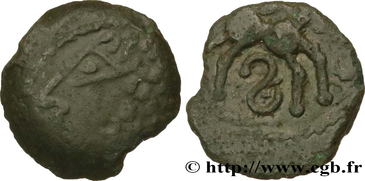 GALLIA BELGICA LINGONES (Regione di Langres) Bronze EKPITO q.BB/BB