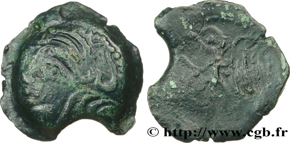 GALLIA - CARNUTES (Región de la Beauce) Bronze à l’aigle BC+