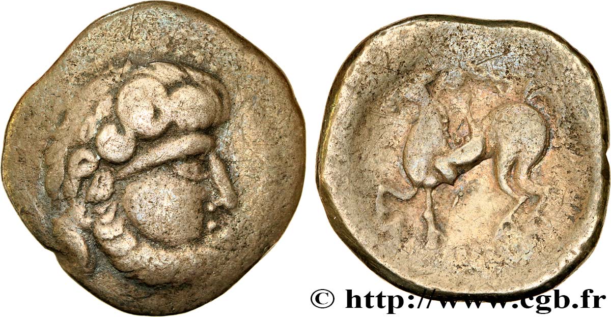DANUBIAN CELTS - IMITATIONS OF THE TETRADRACHMS OF PHILIP II AND HIS SUCCESSORS Tétradrachme type “Bartkranzaverse” VF