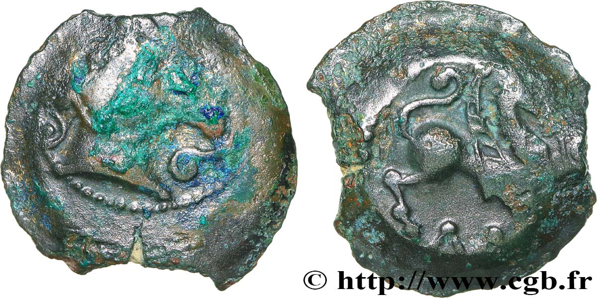 BITURIGES CUBI, UNSPECIFIED Bronze au loup et au pégase, à l’M VF/XF