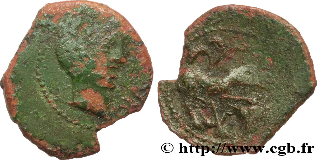 GALLIA - SANTONES / MID-WESTERN, Unspecified Bronze CONTOVTOS (quadrans) VF