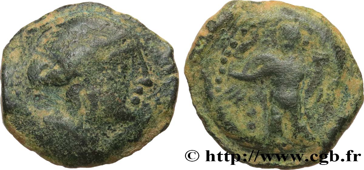 HISPANIA - CORDUBA (Province of Cordoue) Demie unité de bronze ou quadrans XF