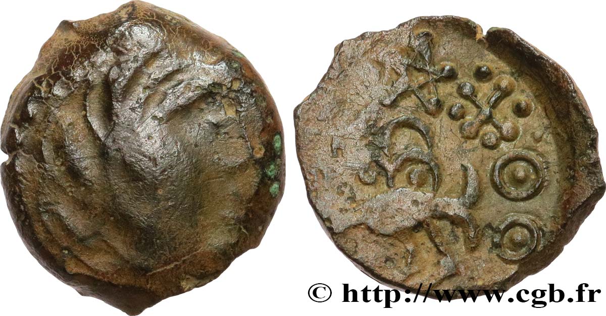 GALLIEN - SENONES (Region die Sens) Bronze YLLYCCI à l’oiseau fSS/SS