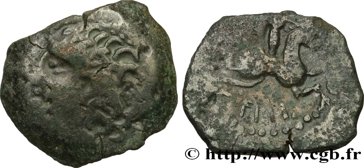 GALLIA BELGICA - MELDI (Regione di Meaux) Bronze EPENOS q.BB