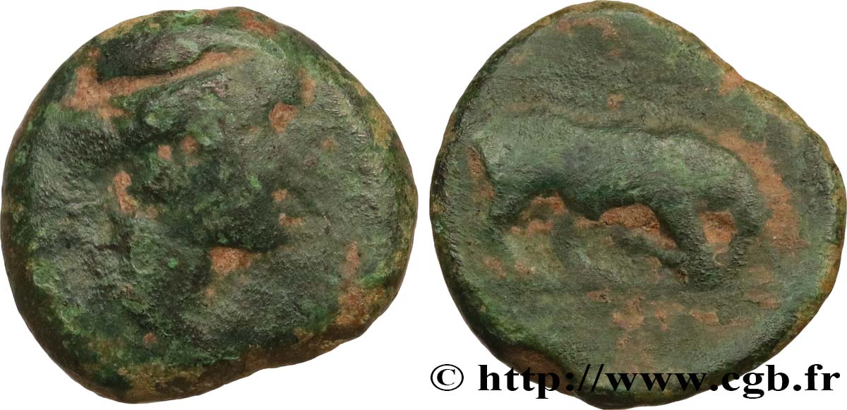 MASSALIA - MARSEILLES Petit bronze au taureau (hémiobole ?) BC