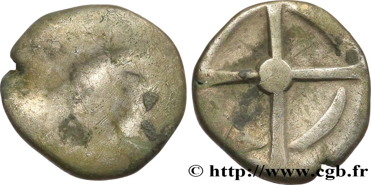 GALLIA - SOUTH WESTERN GAUL - LONGOSTALETES (Area of Narbonne) Drachme “au style languedocien”, S. 343 VF