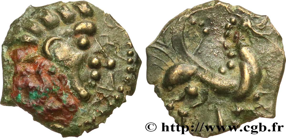 GALLIA - CARNUTES (Región de la Beauce) Bronze au pégase BC/MBC