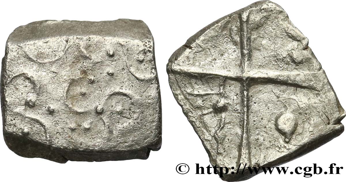 GALLIA - SÜSWESTGALLIEN - CADURCI (Region die Cahors) Drachme aux motifs géométriques, S. 390 SS