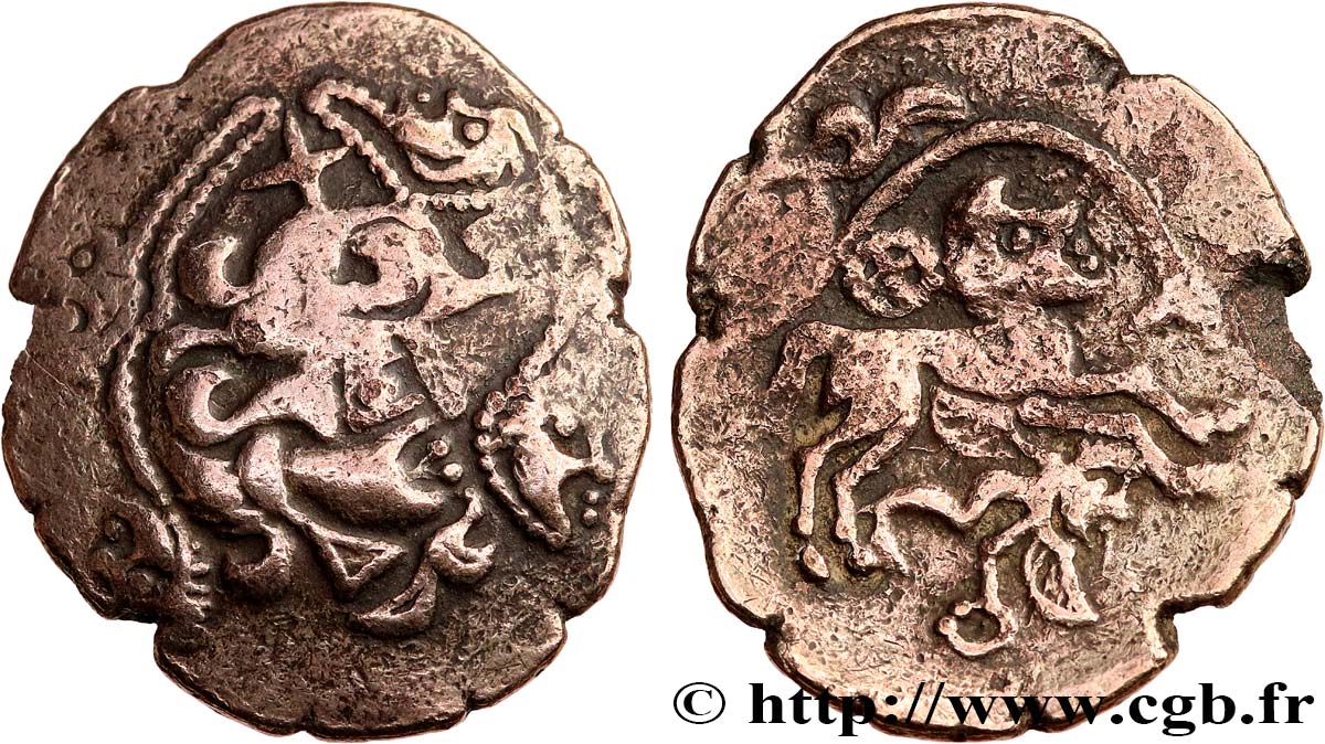 GALLIA - ARMORICA - OSISMII (REgione di Carhaix - Finistère) Statère dit “au personnage recroquevillé”, var. 8 au cheval à droite q.BB