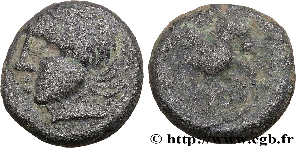 GALLIA - SANTONES / CENTROOESTE - Inciertas Petit billon au cheval et aux triskèles BN. 3844 BC+/RC+