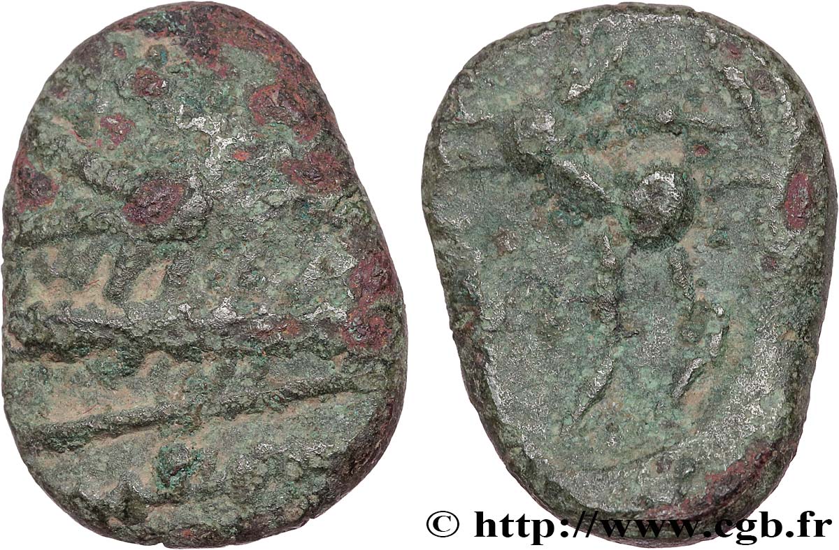 RÈMES (Région de Reims) Statère de bronze à l œil TB