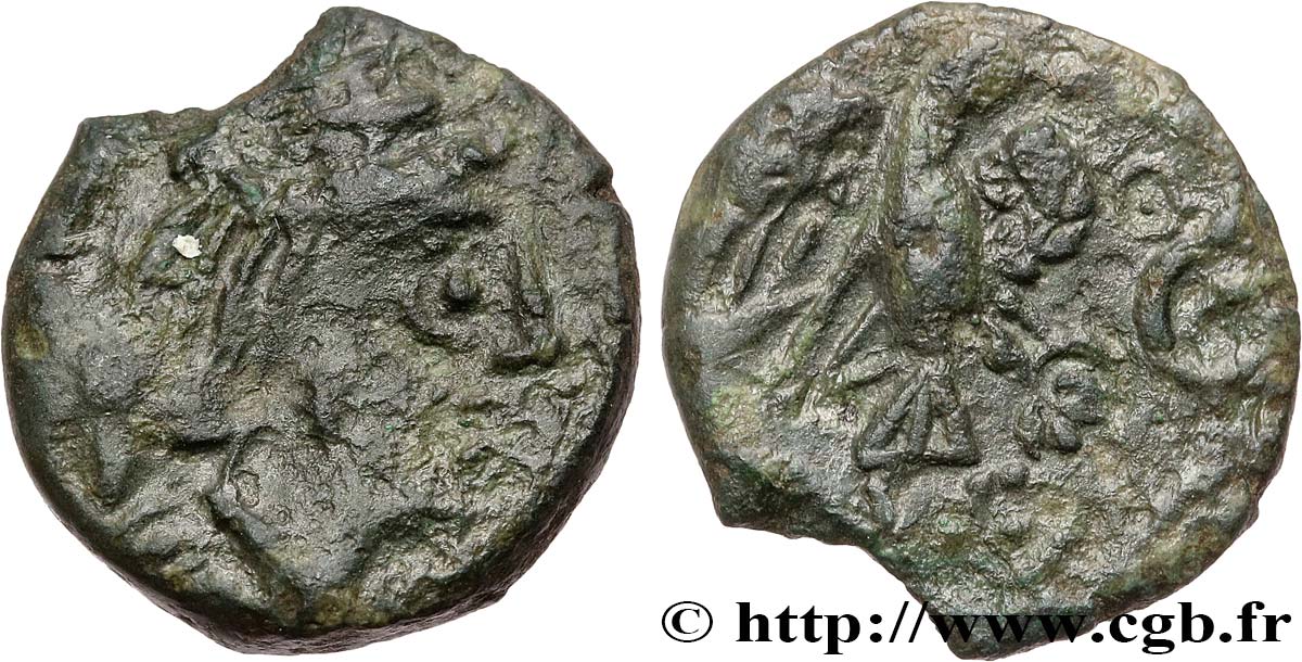 GALLIA - CARNUTES (Area of the Beauce) Bronze “à l’aigle et au serpent” VF