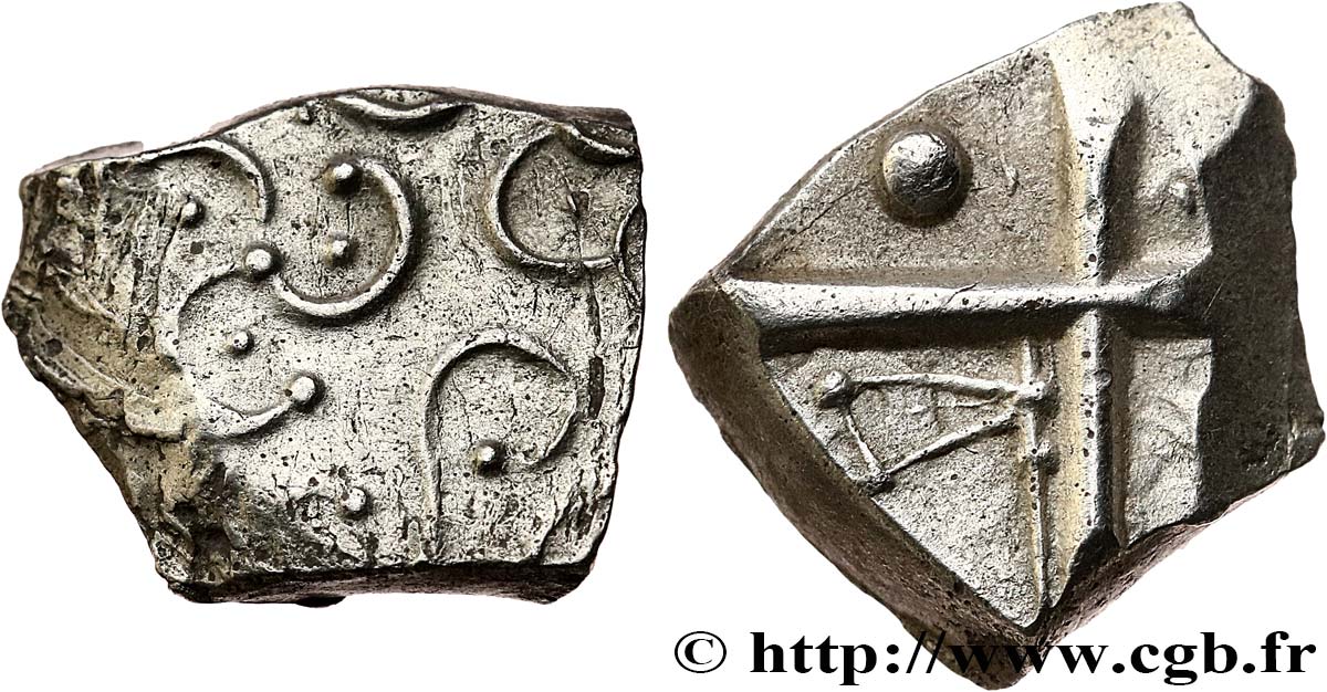 GALLIA - SOUTH WESTERN GAUL - CADURCI (Area of Cahors) Drachme aux motifs géométriques, S. 390 AU