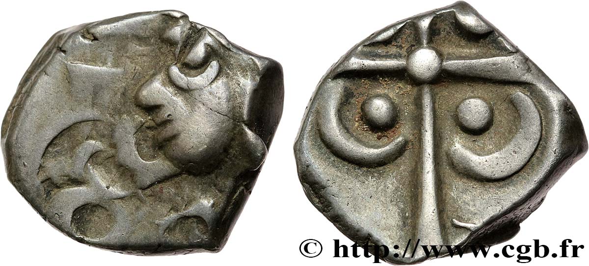 GALLIA - SUDOESTE DE LA GALLIA - TOLOSATES (Región de Vieja-Tolosa) Drachme “à la tête négroïde”, S. 75 BC+