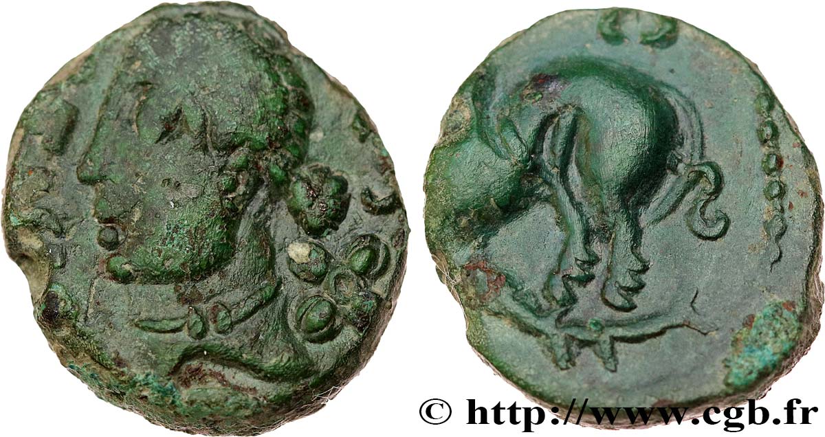 GALLIA BELGICA - REMI (Area of Reims) Bronze ATISIOS REMOS, classe II AU