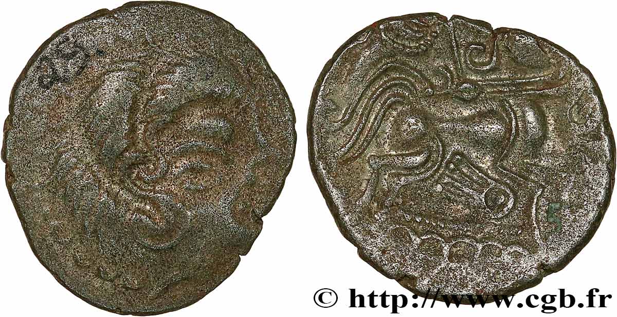 GALLIA - ARMORICA - CORIOSOLITÆ (Región de Corseul, Cotes d Armor) Statère de billon, classe IVb MBC