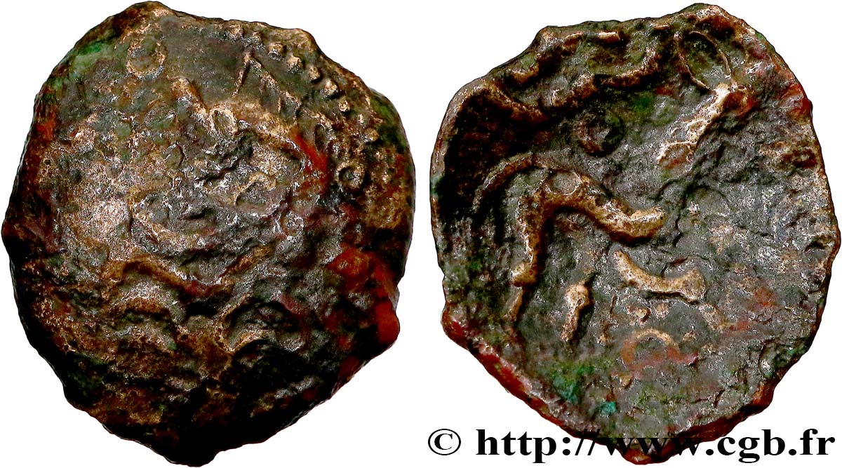 GALLIEN - AULERCI EBUROVICES (Region die Évreux) Bronze au cheval SS/fSS
