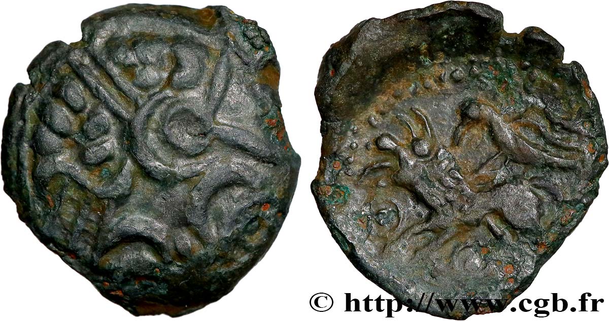 GALLIA - CARNUTES (Regione della Beauce) Bronze COIIAT, lion à gauche q.SPL