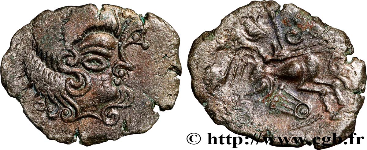 CORIOSOLITES (Région de Corseul, Cotes d Armor) Statère de billon, classe IVa au nez orné SUP/TTB