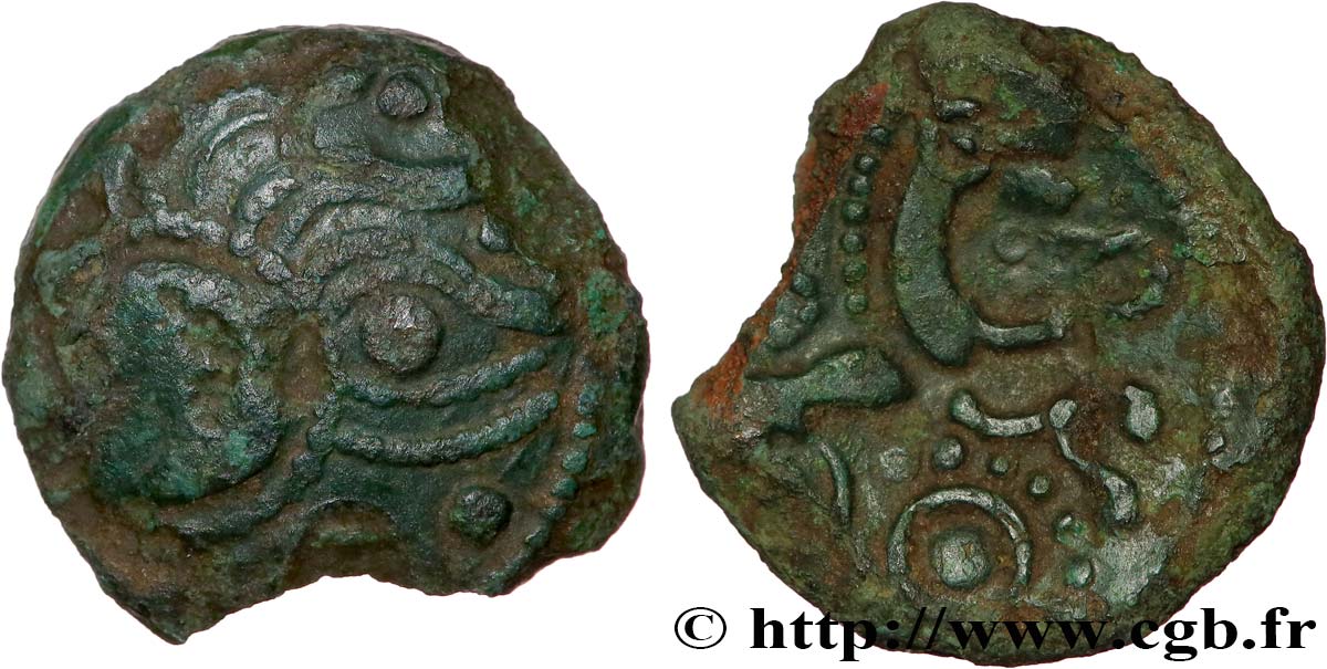 GALLIEN - AULERCI EBUROVICES (Region die Évreux) Bronze au cheval SS