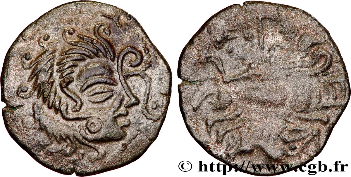 GALLIA - ARMORICA - CORIOSOLITÆ (Región de Corseul, Cotes d Armor) Statère de billon, classe VI EBC/BC+