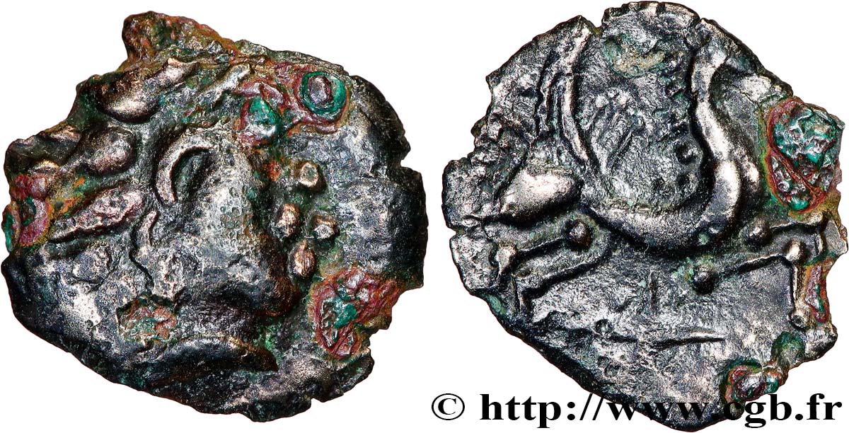 GALLIA - CARNUTES (Area of the Beauce) Bronze au pégase XF