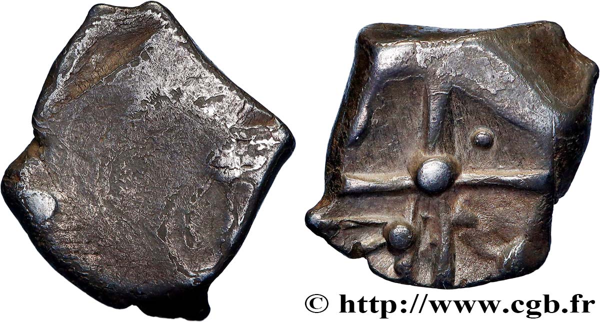 GALLIA - SUDOVESTE DELLA GALLIA - CADURCI (Regione di Cahors) Drachme “à la tête triangulaire”, S. 120 B/q.SPL