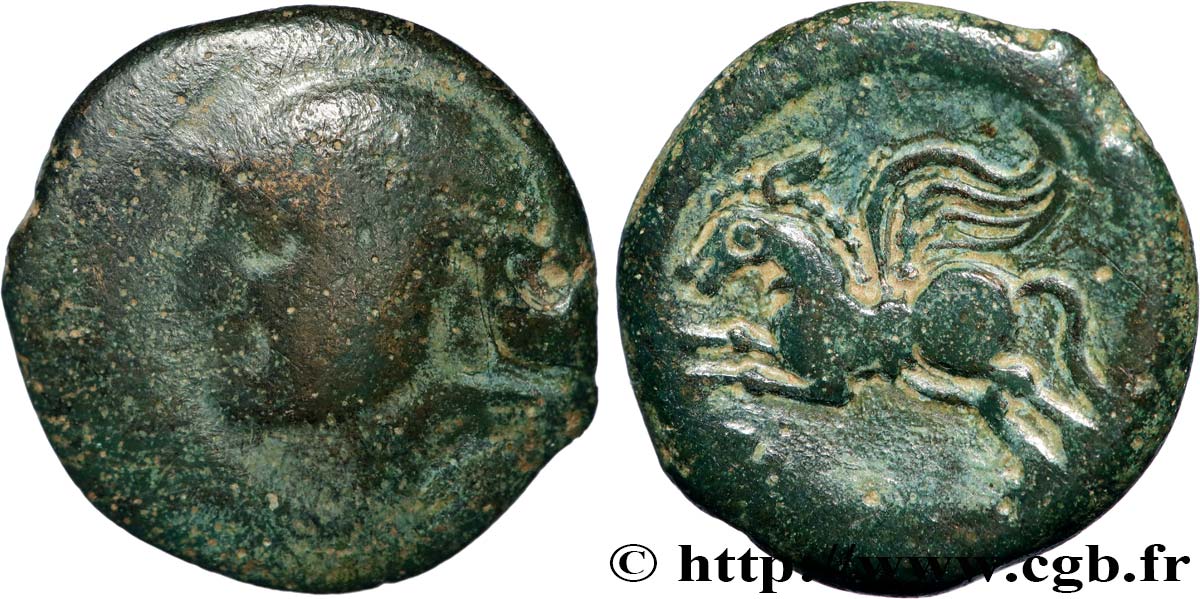 GALLIA BELGICA - SUESSIONES (Región de Soissons) Bronze CRICIRV BC/EBC