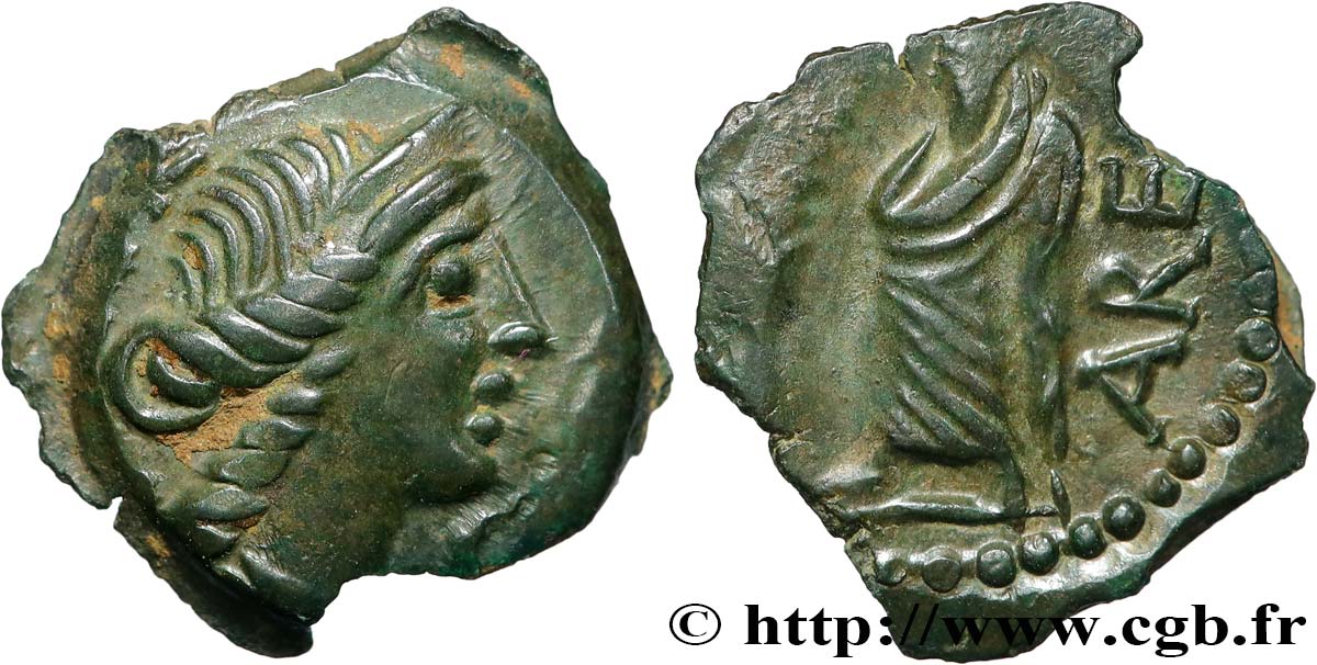 GALLIEN - SÜDWESTGALLIEN - VOLCÆ ARECOMICI (Region die Nîmes) Bronze au Démos, VOLCAE AREC VZ