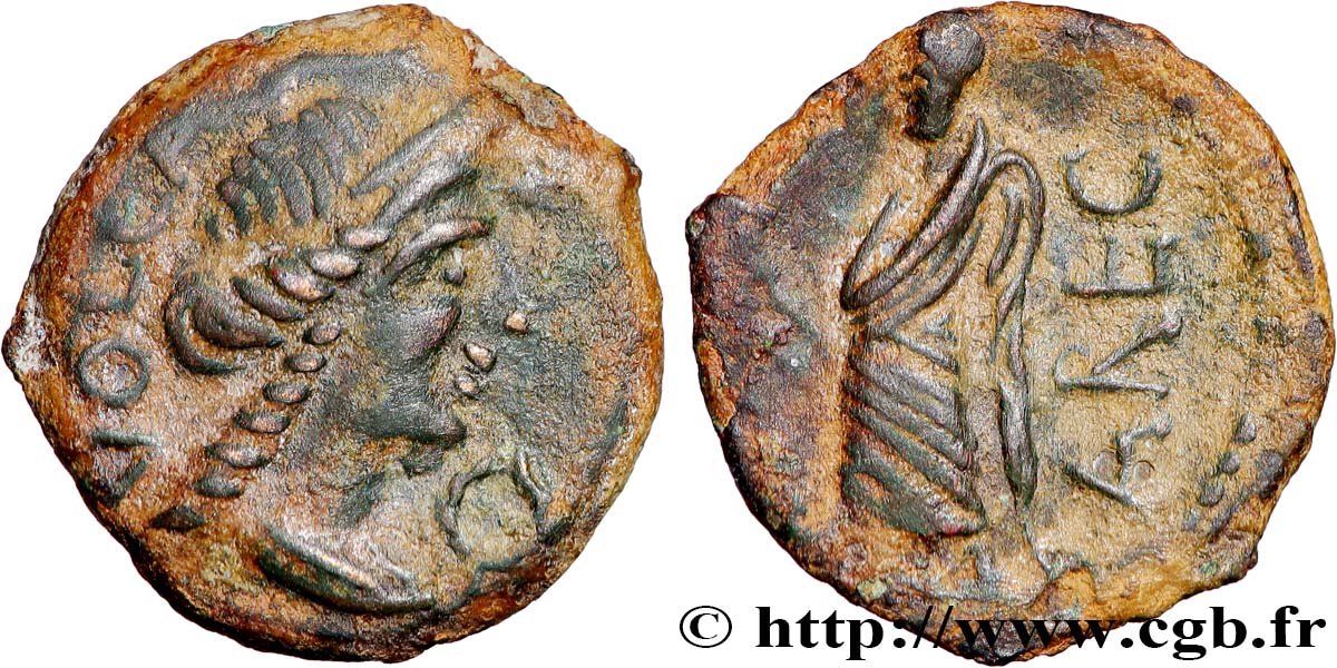 GALLIA - SUDOVESTE DE GALLIA - VOLCÆ ARECOMICI (Regione di Nima) Bronze au Démos, VOLCAE AREC BB