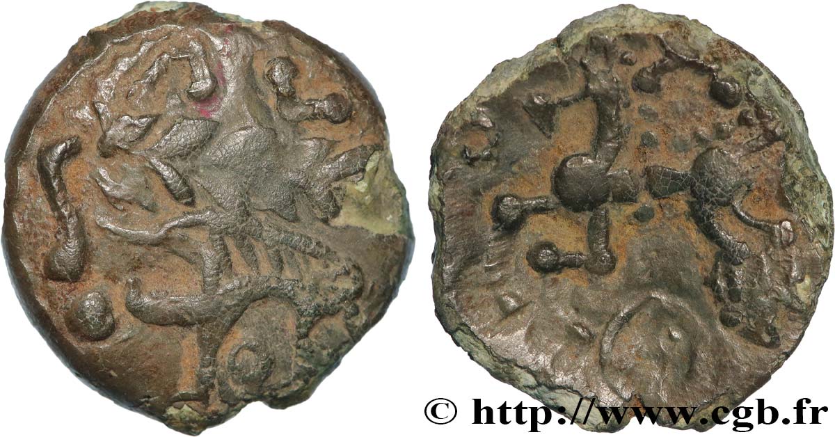 GALLIEN - AULERCI EBUROVICES (Region die Évreux) Bronze au sanglier SS