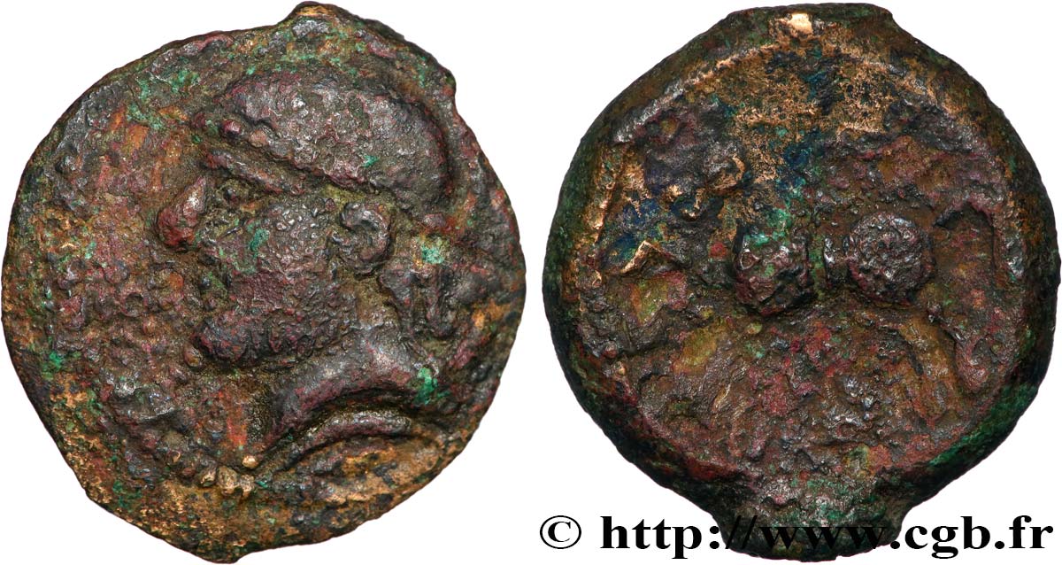 GALLIA BELGICA - SUESSIONES (Regione de Soissons) Bronze CRICIRV q.BB/MB