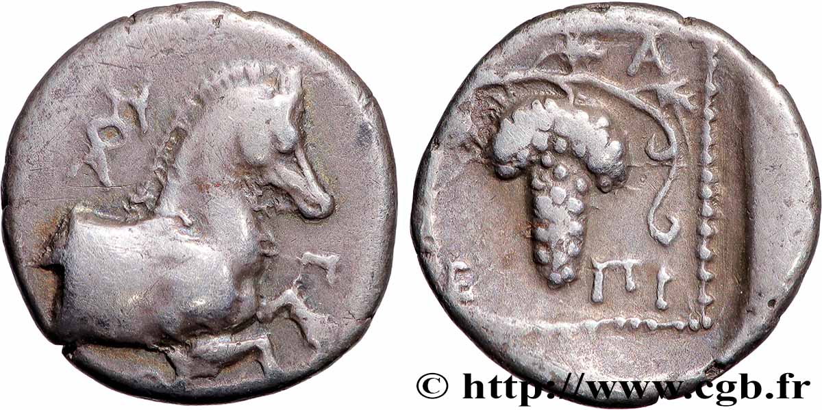THRACE - MARONÉE Hemidrachme ou quart de statère TTB+