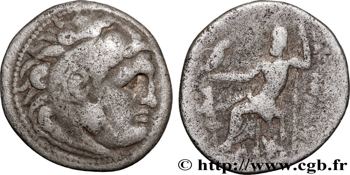 MACÉDOINE - ROYAUME DE MACÉDOINE - DÉMÉTRIUS POLIORCÈTE Drachme TTB/TB+